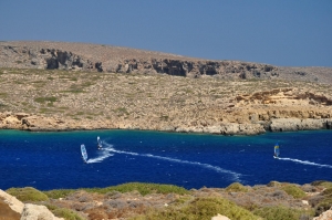 Windsurfing in Crete