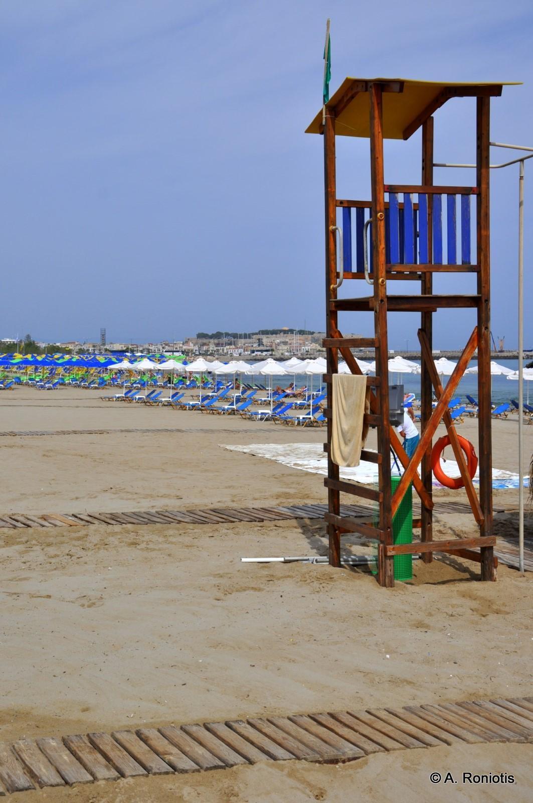 ⭐ Tourist-Info für die Insel Kreta ⛵, Griechenland ⭐ - Rethymnon Strand