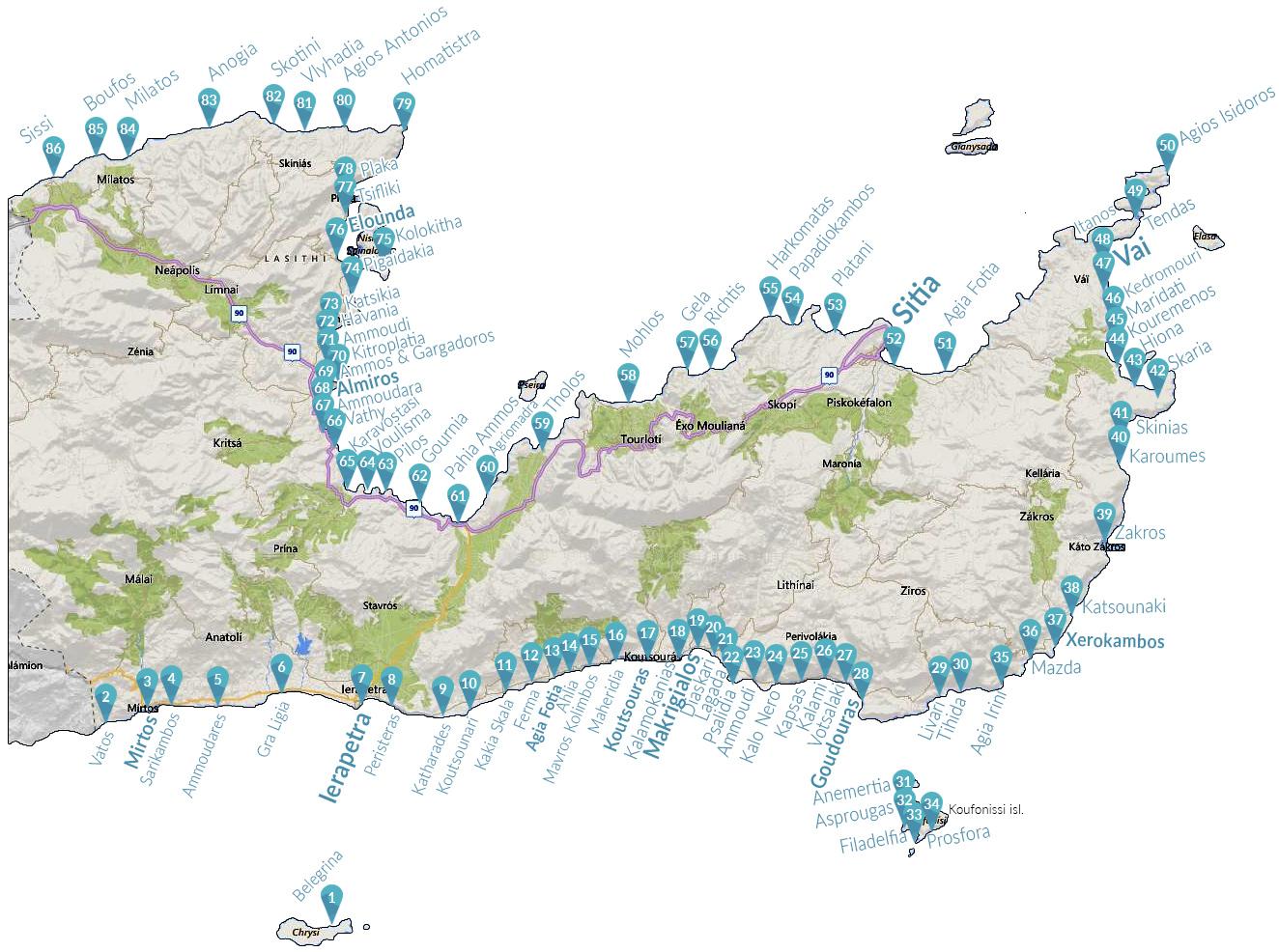 Lassithi Map