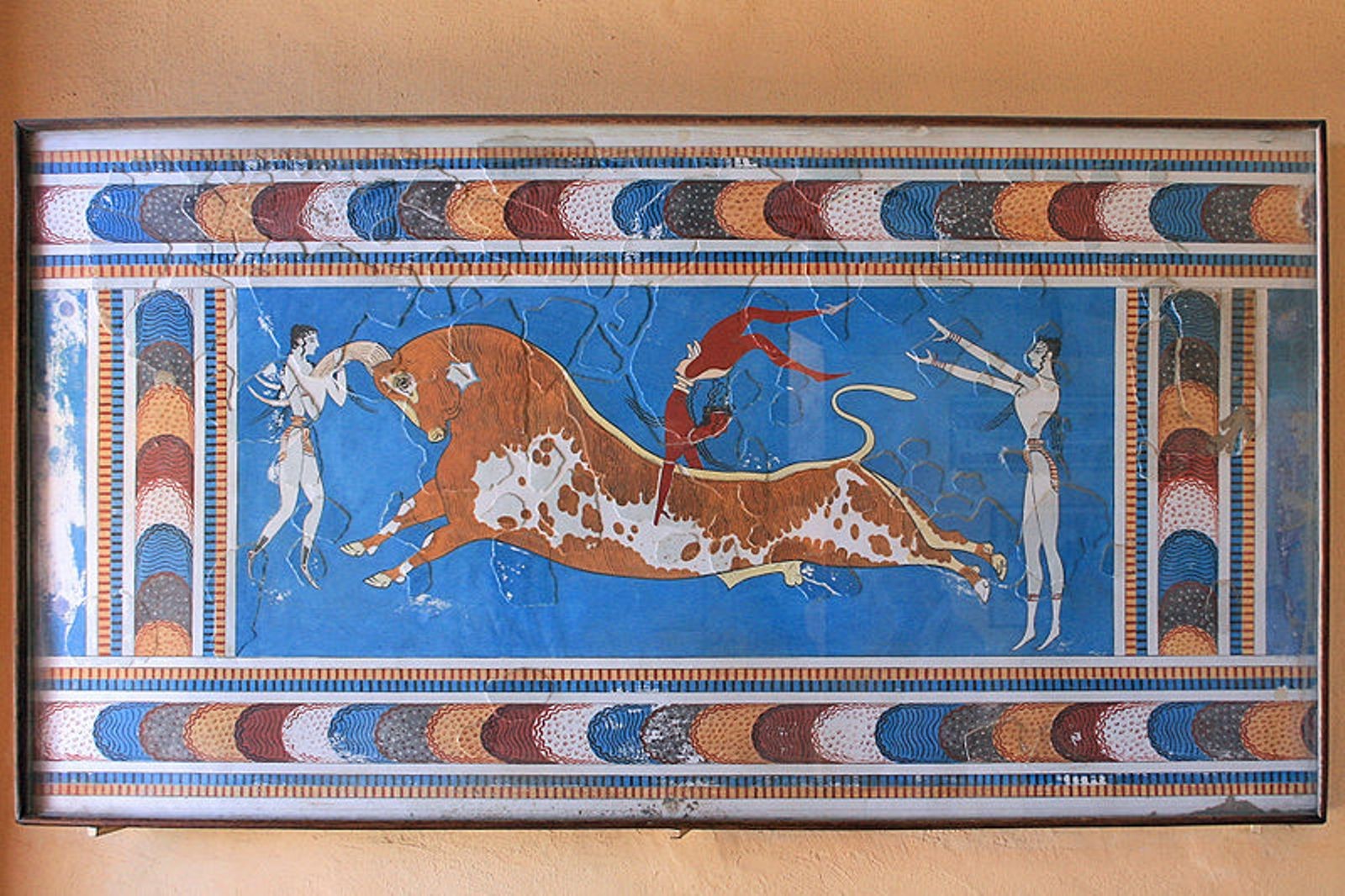 Tavrokathapsia ceremony in frescoe