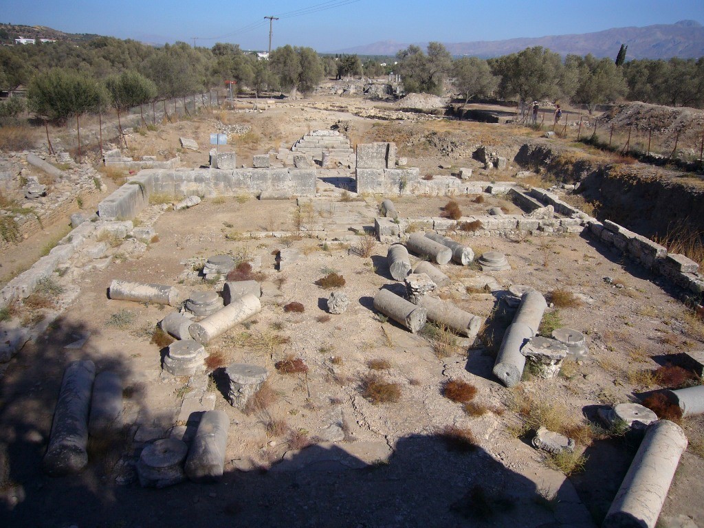 The temple of the Pythian Apollo, Crete, Greece The temple of the Pythian Apollo, Crete, Greece