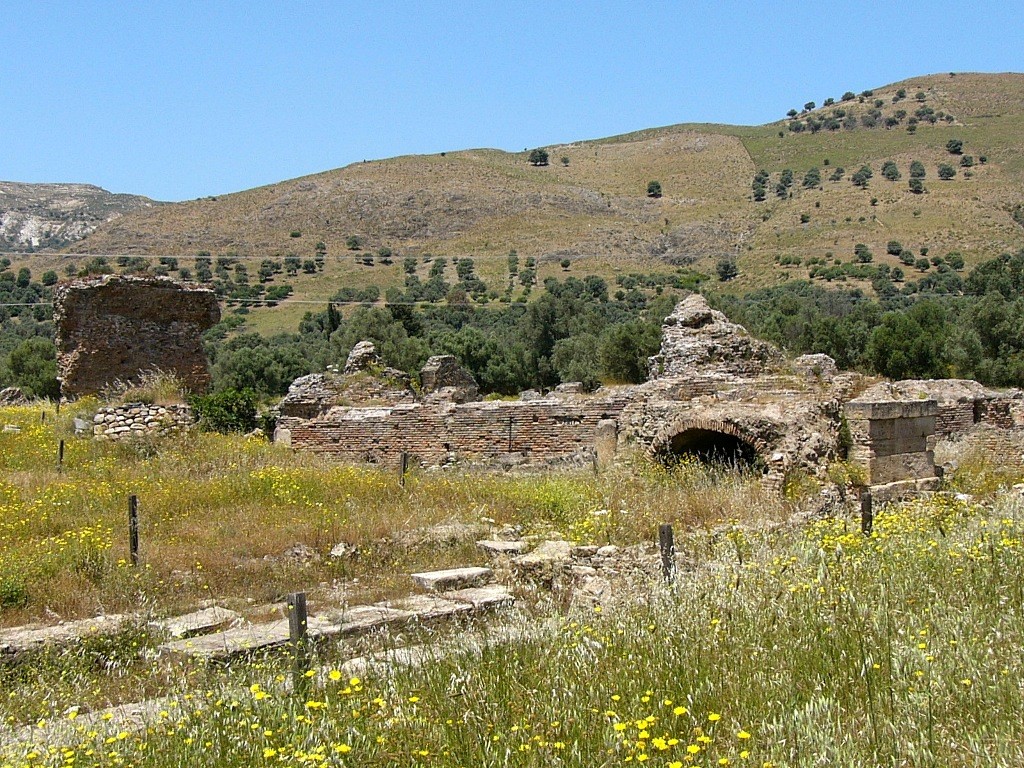 The Roman Spas (Thermae) in Gortyna, Crete, Greece The Roman Spas (Thermae) in Gortyna, Crete, Greece