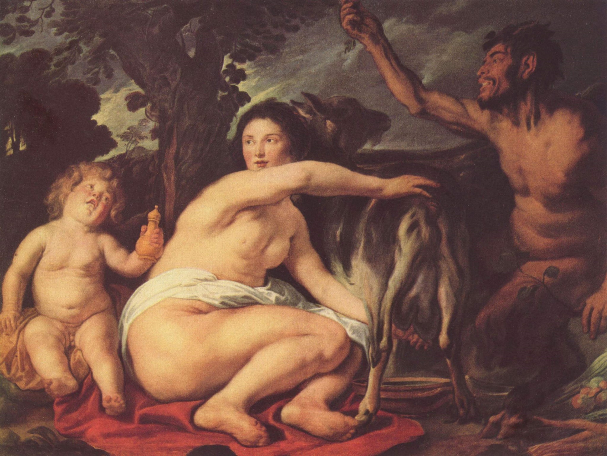 Η ανατροφή του Δία από την Αμάλθεια (Jakob Jordaens)