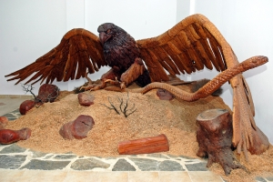 Holzschnitzerei Museum in Axos
