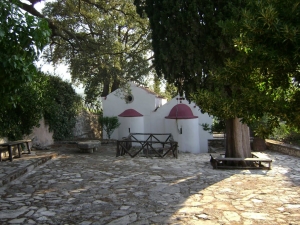Chrysopigi monastery at Pirgou